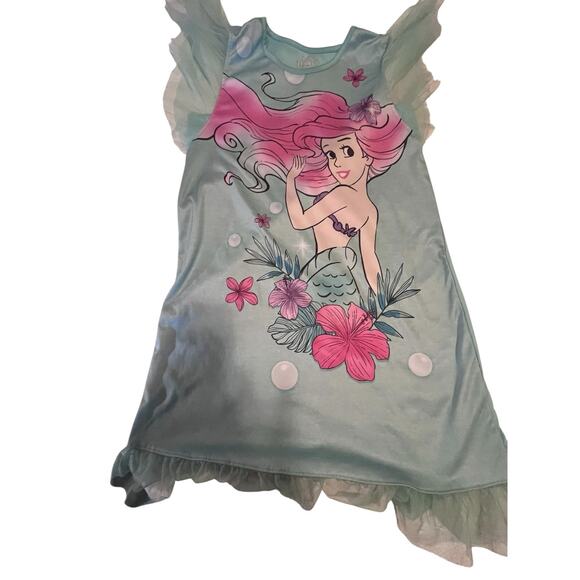 Girls Disney Princess with Ariel Silk Gown Size Large-10/12 - Picture 1 of 2